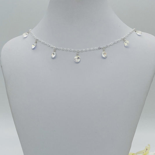 C1286SW Clear Necklace 16"