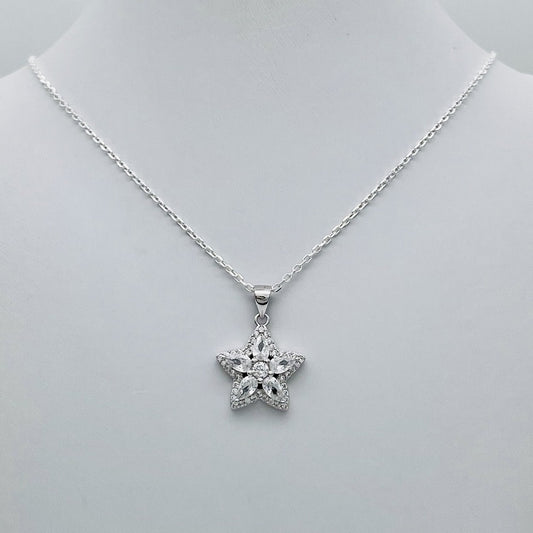 Z1366NL Flower Necklace 18"