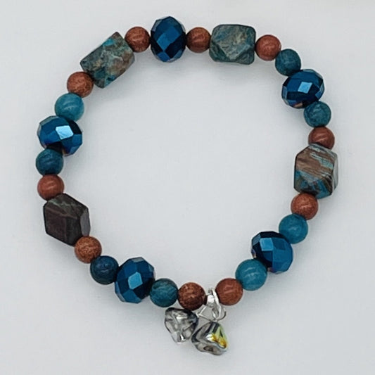ST1567BL Blue Sky Jasper 7"