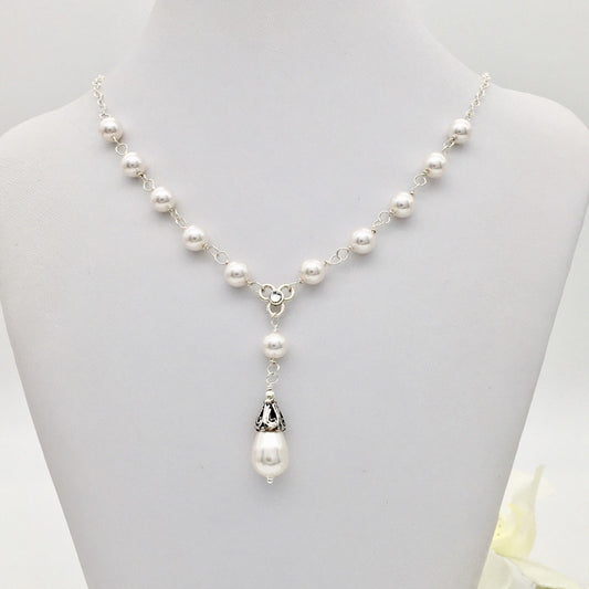 C1214SW Pearls Necklace 16"