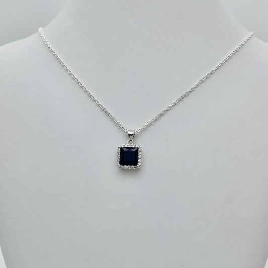 Z1402 Sapphire Necklace 18"