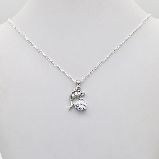 Z1379NL Dolphin Necklace 18"