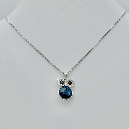 C1303SW Owl Necklace18"