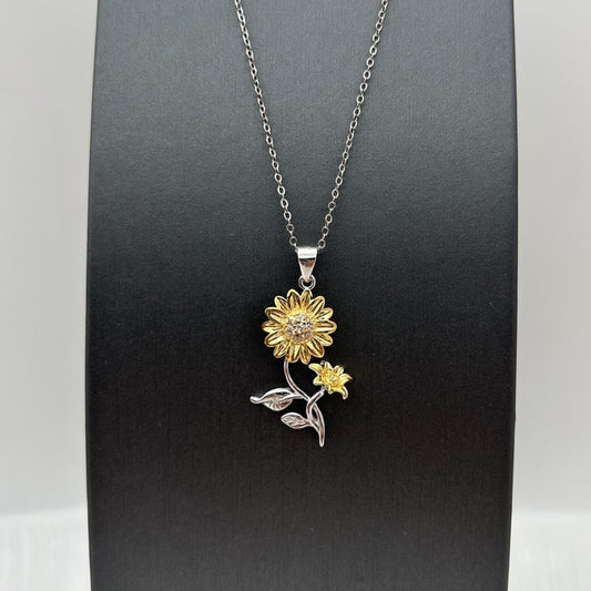 Z1795NL Sunflower Necklace 18"