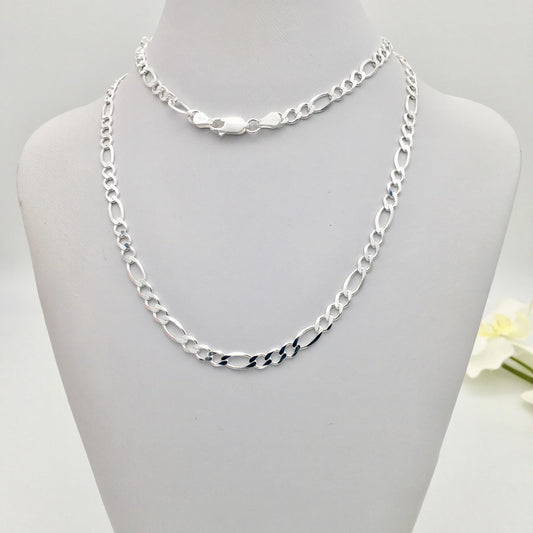 S1470CH Super Flat Figaro Chain 4.7mm. X 24"