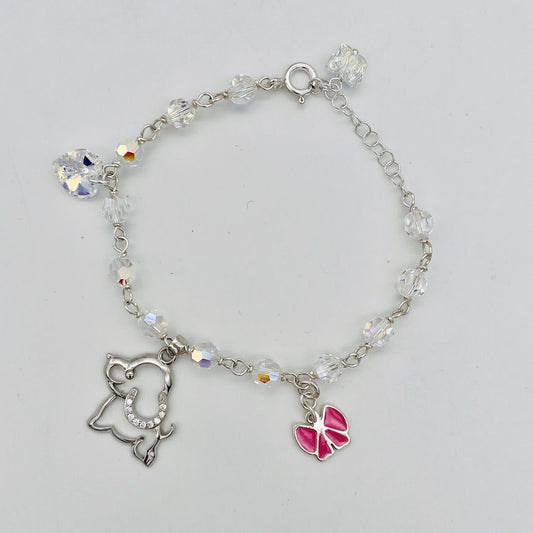 C1289 Charms Bracelet SW 8"