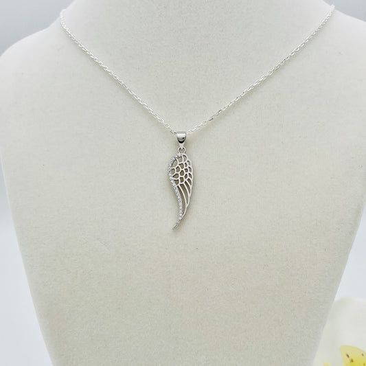 Z1451 Wing Necklace18"