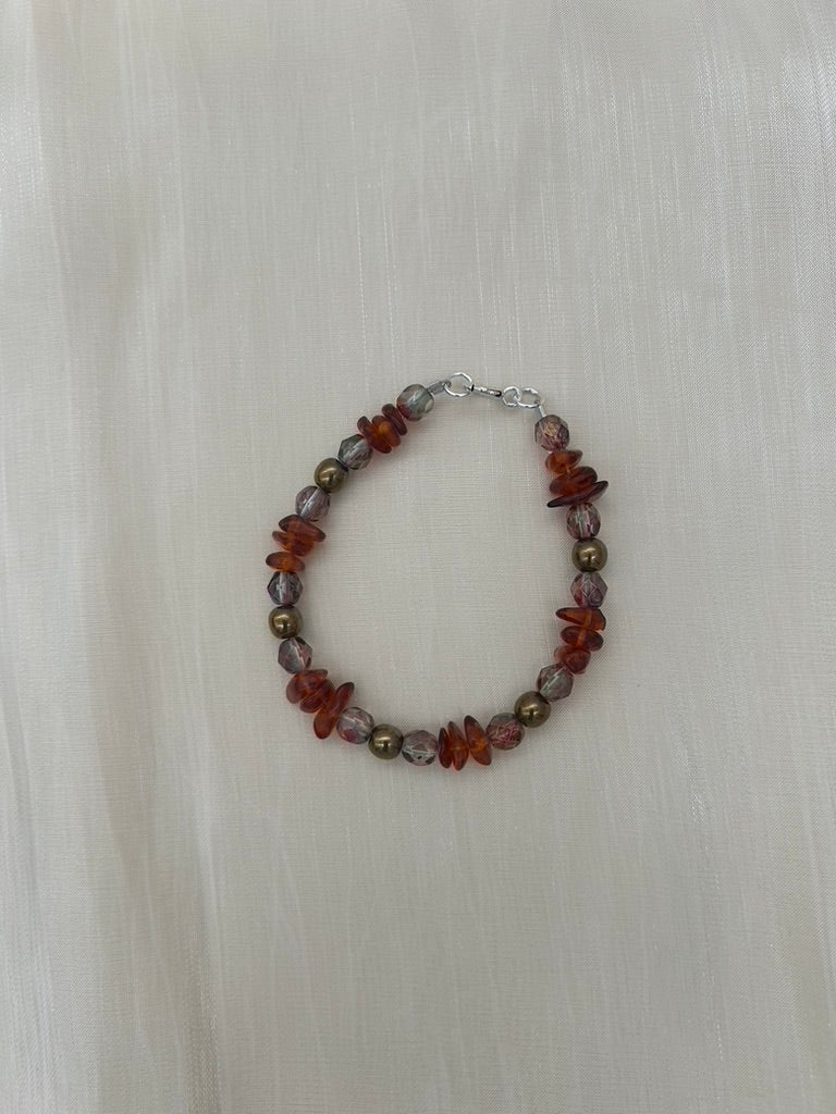 ST1515BL  Amber Bracelet 7"