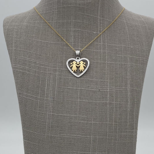 SS1131NL Gold Plated Girls Necklace 26"