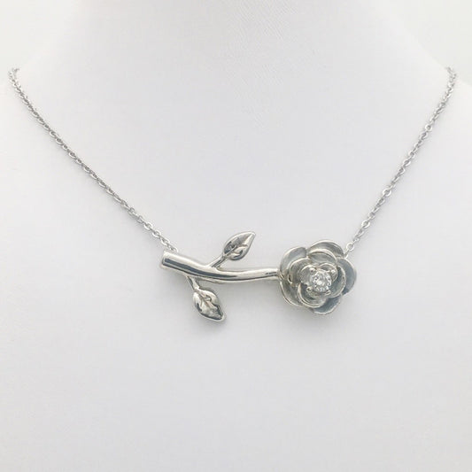 SS1268NL Rose Necklace 16"