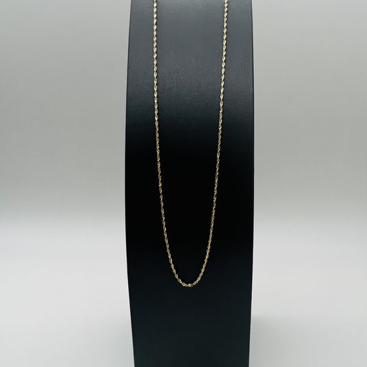 G266CH 14K Gold Rope Chain 1.5mm. X 24"