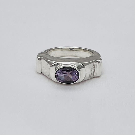 ST1660  Amethyst Ring #6 Final Sale