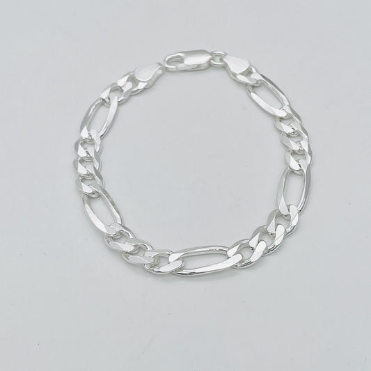 S728BL Figaro Bracelet 7mm. X 7"