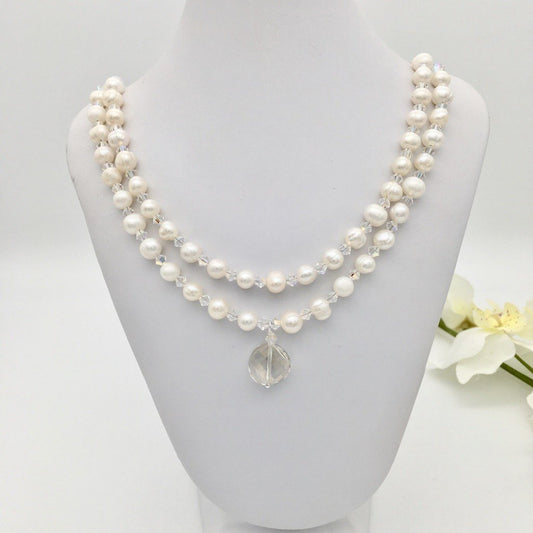 SH970SW Pearls Necklace 20"