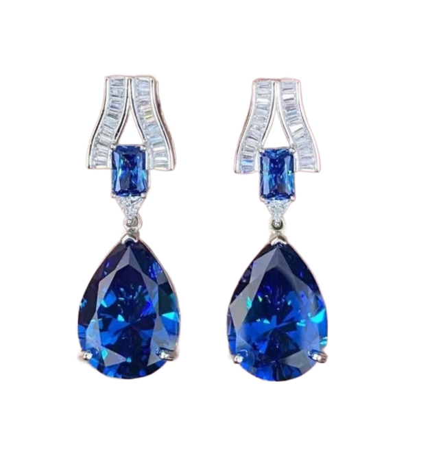 ST1974 Sapphire Earrings