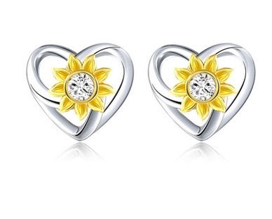 Z1659 Sunflower Earrings