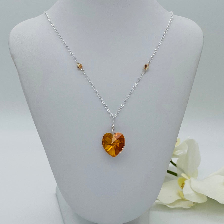 C911NL Heart Necklace 20"