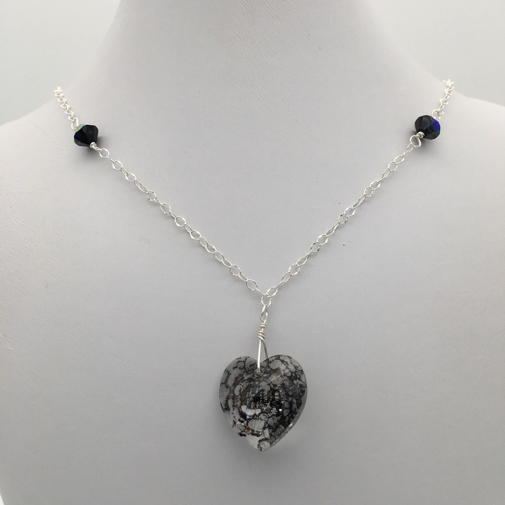 C911NL Heart Necklace 20"
