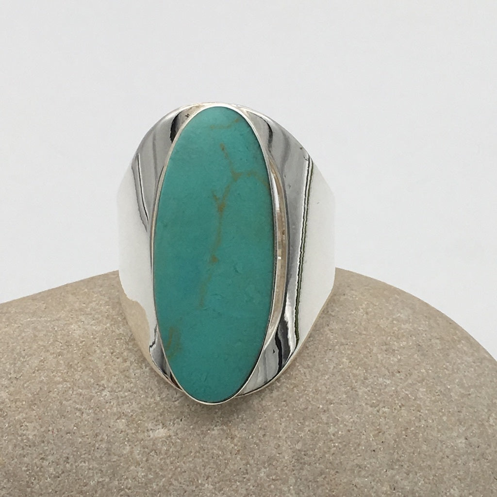ST1218 Imitation Turquoise Ring