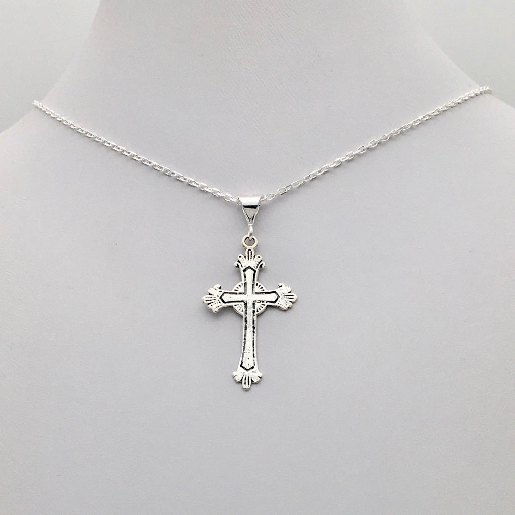 S1528 Cross Necklace 18"