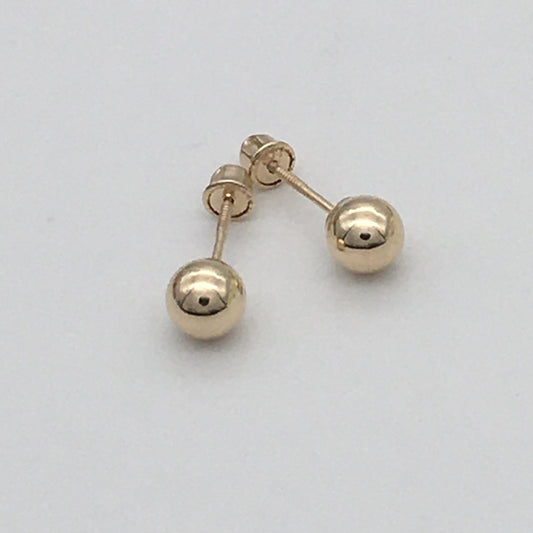 14KG03 Ball Earrings