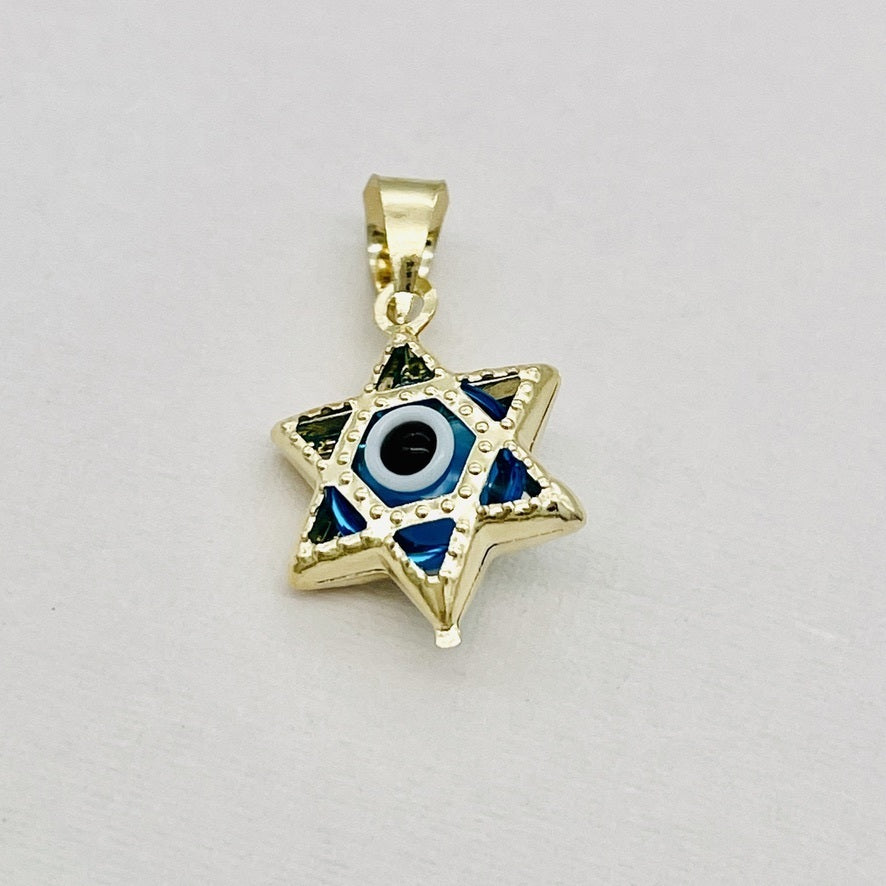 14KG43 Star Of David  pendant 10mm. X 18mm.