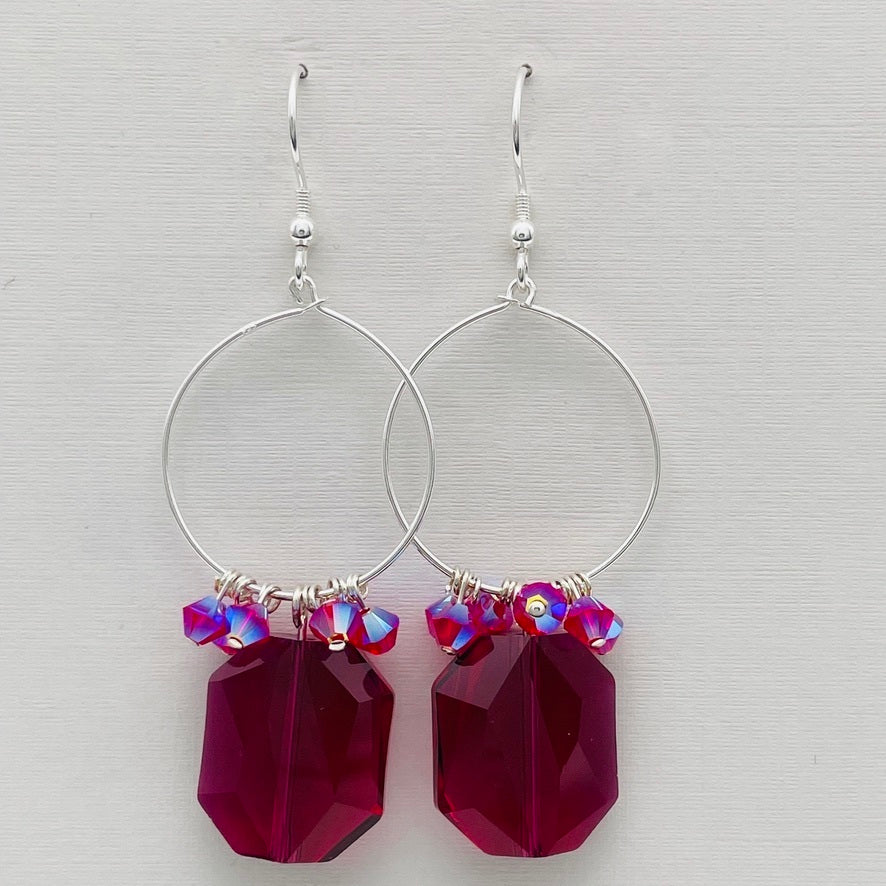 C1306ESW Ruby Earrings
