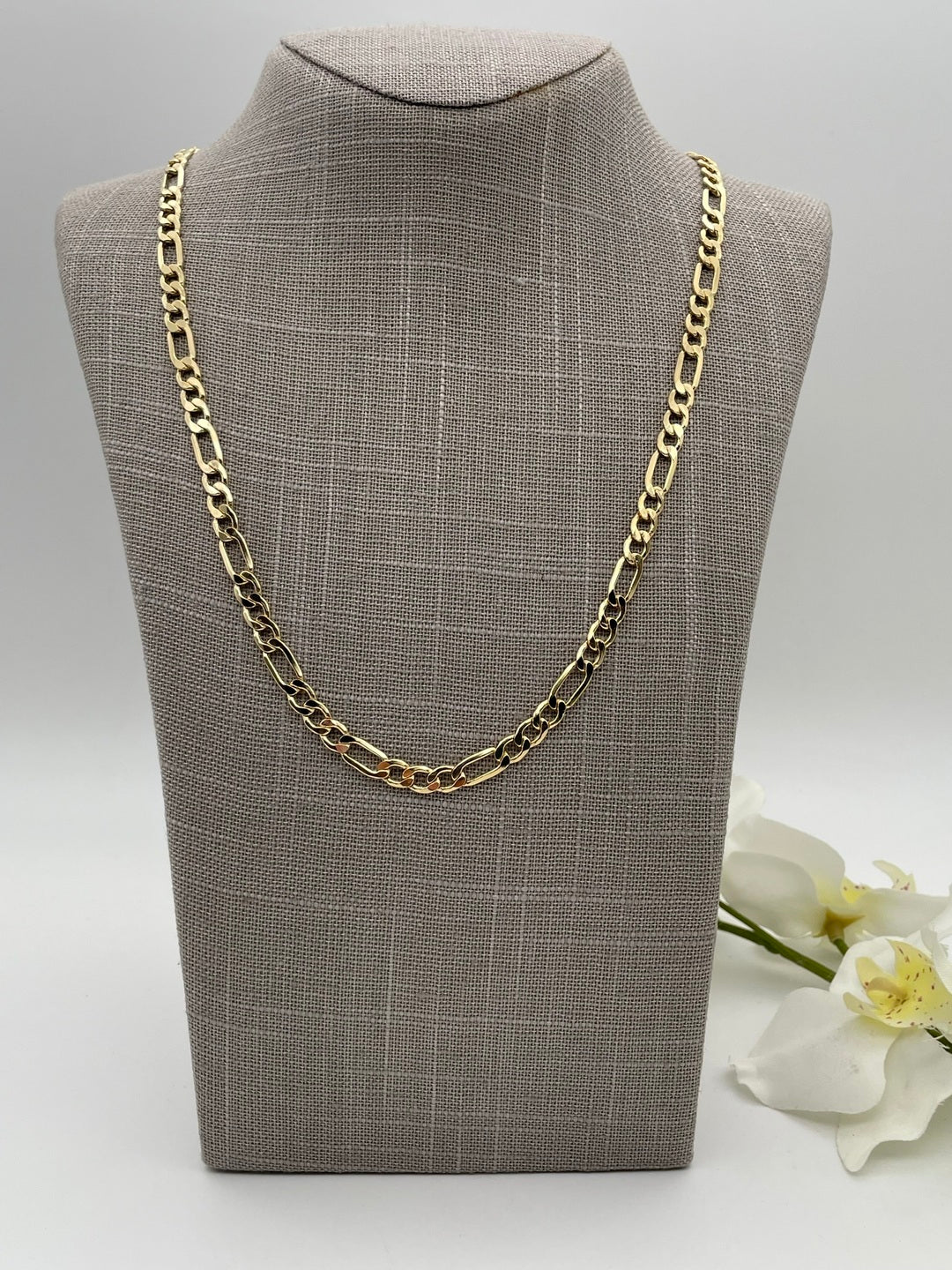 14KG34 Figaro Chain 7x26"