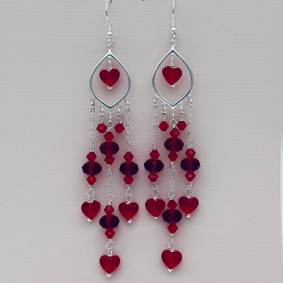 C1442 SW Red Earrings