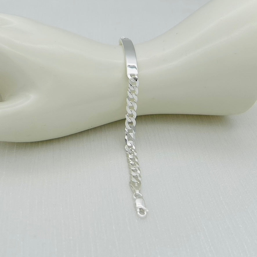 S924BL Curb ID Bracelet 5.3mm X 7"