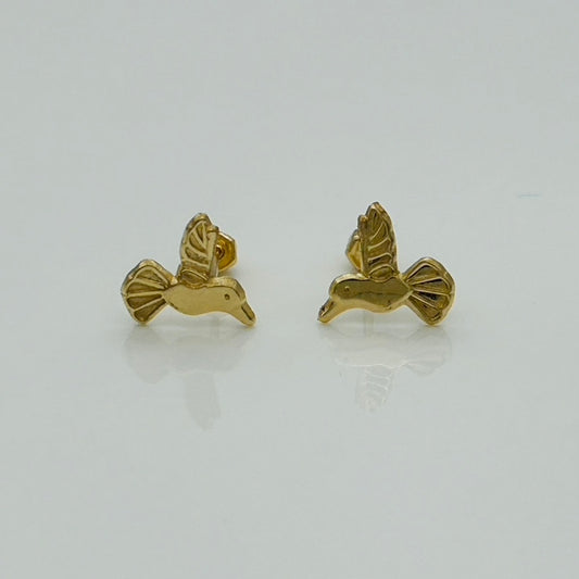 14KG369 Humming Bird Earrings