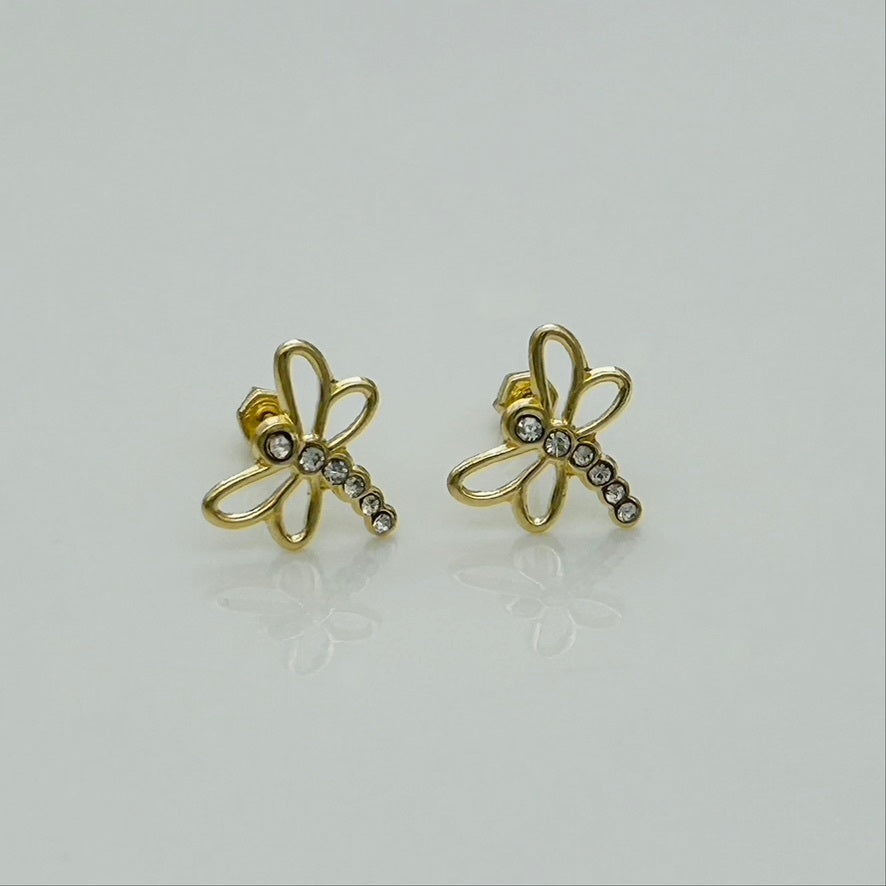 14KG368Dragonfly Earrings