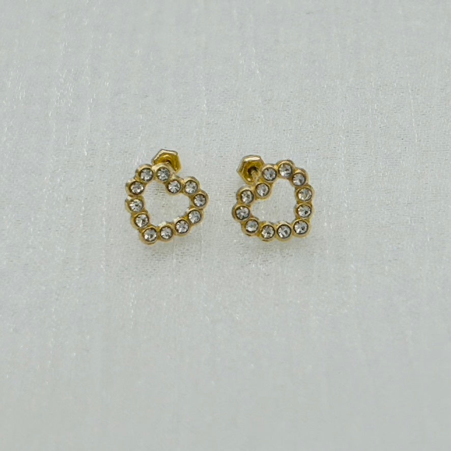 14KG362 Heart Earrings
