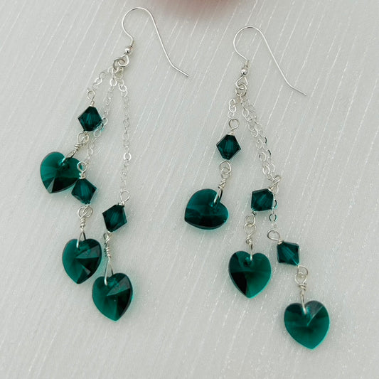 C1244SW Emerald Earrings