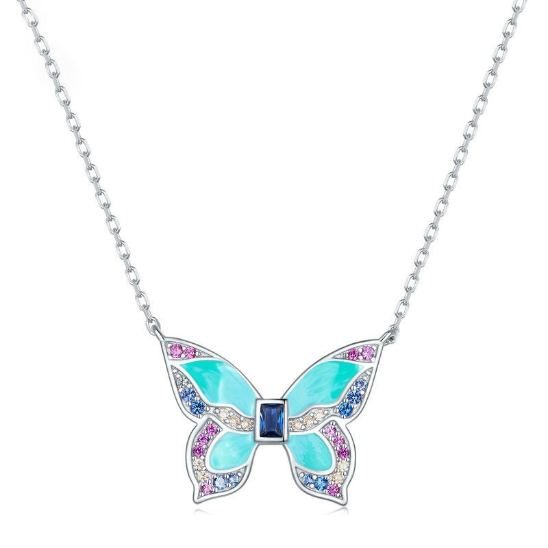 Z1796NL Butterfly Necklace 17.5"