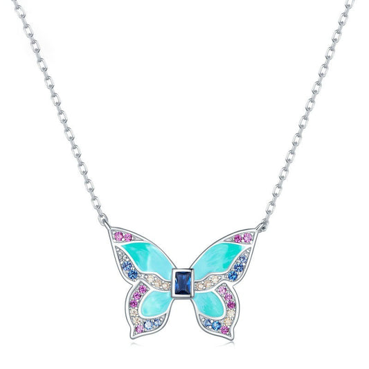 Z1796NL Butterfly Necklace 17.5"