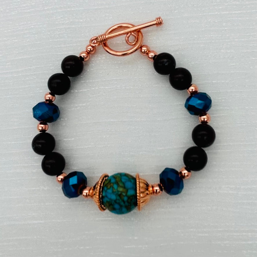 CO13BL Copper & Jasper Bracelet