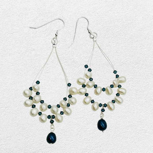 SH1023SW Pearls Earrings