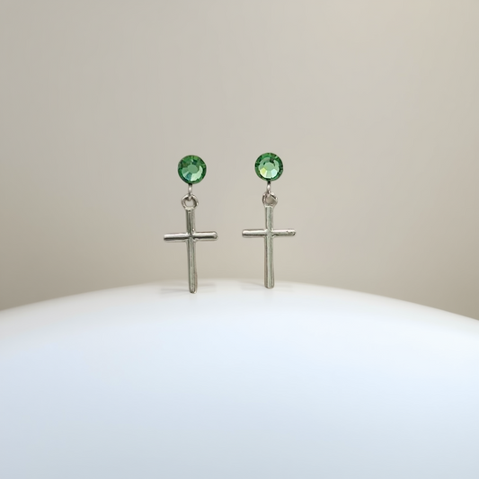 C1480SW Cross Earrings
