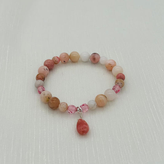 St1991 Pink Opal Bracelet 7"