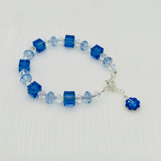 C1246SW Sapphire Bracelet 8"