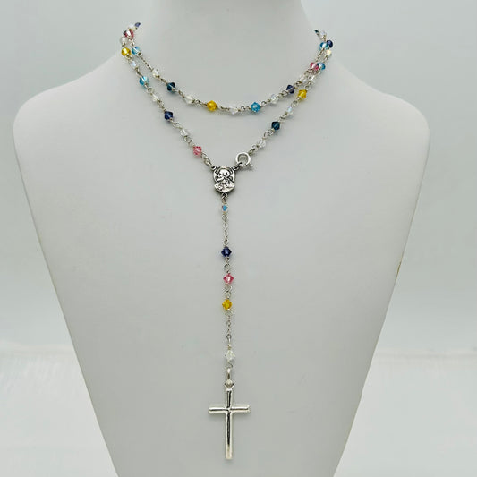 C1379SW Colorful Rosary 6mm. x 24"