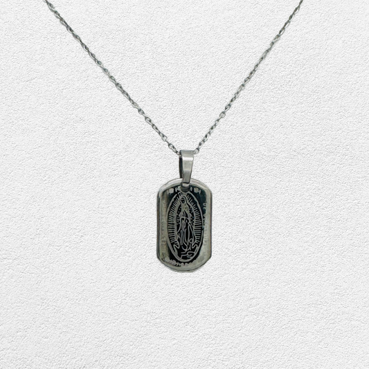 SS1129NL Virgin Mary Necklace 18"