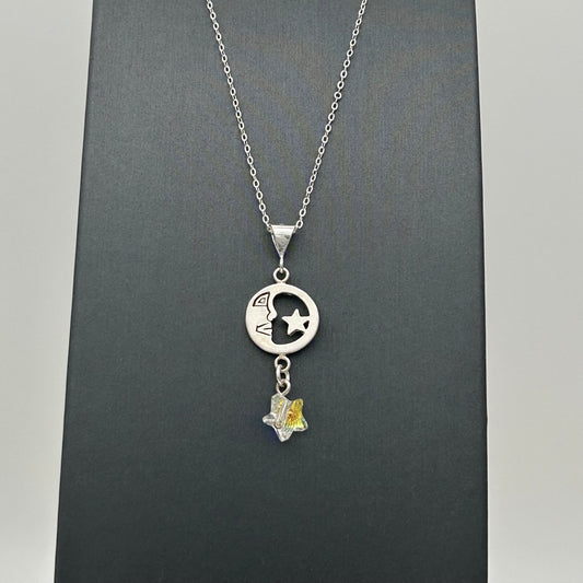 C1204NL Moon & Stars Necklace 18"