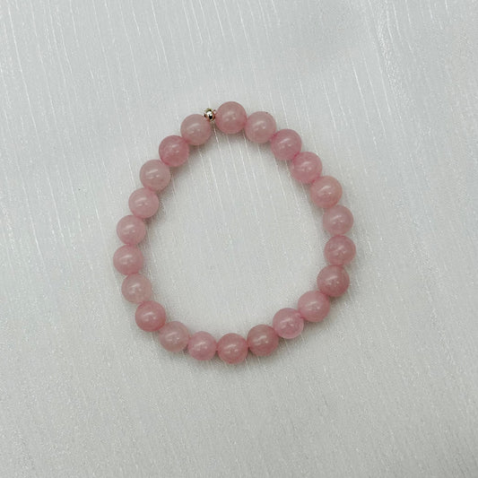 ST1033BL Rose Quartz Bracelet 7.5"