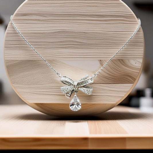 Z1615 Bow Necklace16"