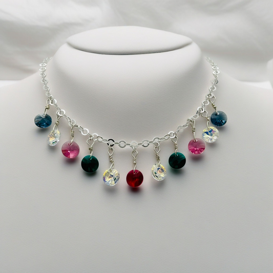 C1403SW Colorful Necklace  16"