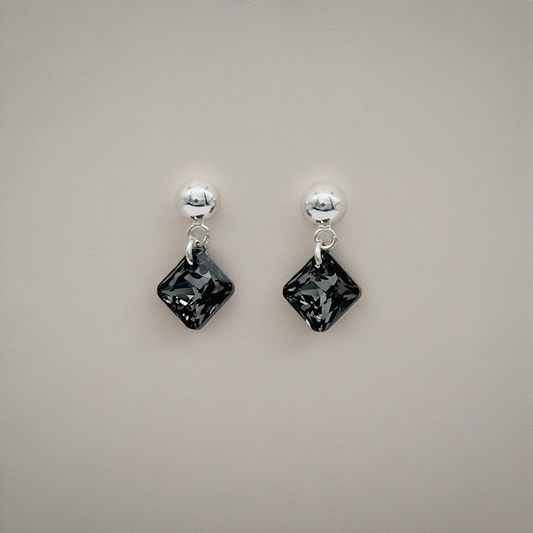 C1249SW Black Earrings