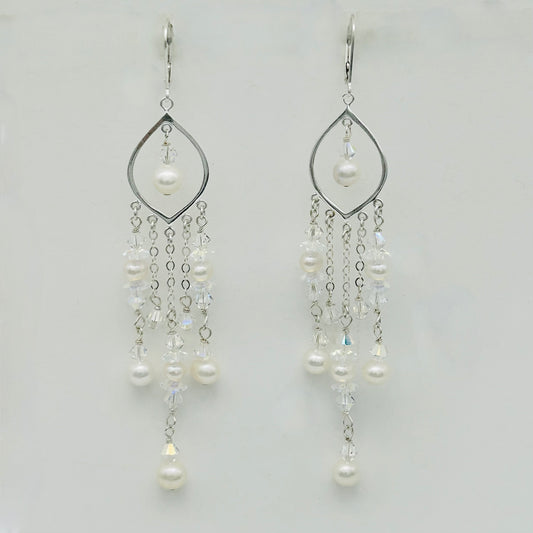 SH956ER Pearl Earrings 4"