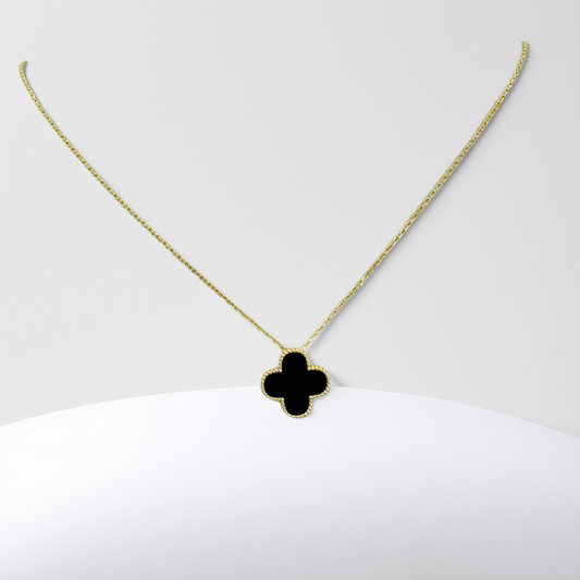 S1873 Gold Plated Clover Necklace 18"